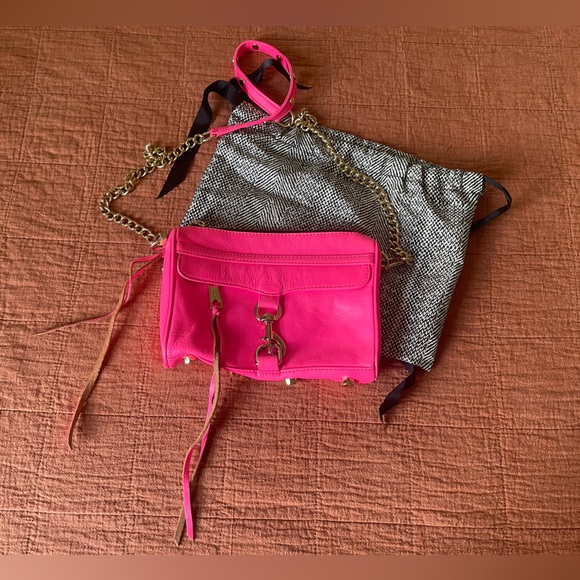 Rebecca Minkoff Neon Pink Mini Mac Crossbody - Picture 2 of 13